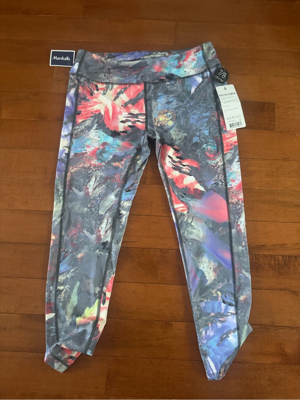 Multicolor Abstract Print Leggings